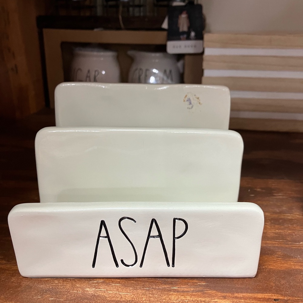 Rae dunn letter desk organizer
